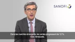 Sanofi  Résultats du 1er trimestre 2016  Interview de Jérôme Contamine Directeur Financier [upl. by Nalorac]