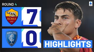 RomaEmpoli 70  Giallorossi cruise to massive win Goals amp Highlights  Serie A 202324 [upl. by Sanjay]