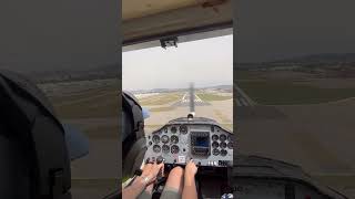 Landing at Sabadell Airport RWY 13 TecnamP92 LELL [upl. by Llehcsreh]