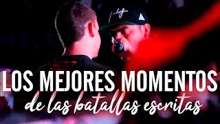 Los MEJORES MOMENTOS de la HISTORIA de las BATALLAS ESCRITAS  Batallas De Gallos Rap [upl. by Blythe44]