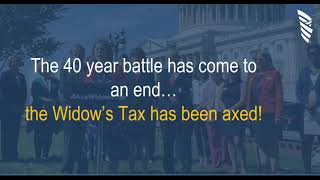 Eliminating the “Widows Tax” Important Changes You Need to Know [upl. by Cassi948]