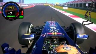 F1 US GP 2012 Sebastian Vettel pole lap [upl. by Reyam]