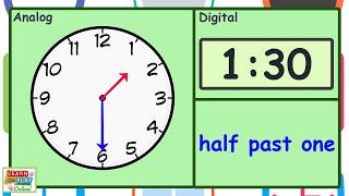 Telling the Time for Kids Half Past Times [upl. by Tirb]