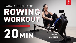 Rowing Workout TABATA BOOTCAMP  20 Minutes [upl. by Anotyad]