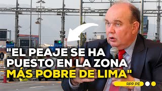 Rafael López Aliaga quotEl peaje se ha puesto en la zona más pobre de Limaquot NOTICIASRPP  ENTREVISTA [upl. by Ainitsirk]