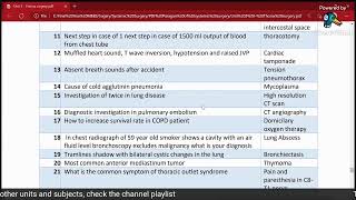 Thorax  Systemic Surgery  Final Year MBBS  SEQs and MCQs with all topics concepts [upl. by Hamachi]