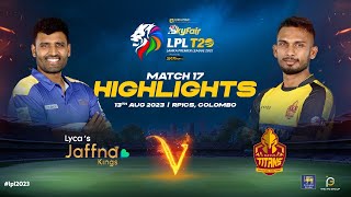 Highlights  Jaffna Kings vs Galle Titans  Match 17  LPL 2023 [upl. by Clovis]