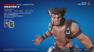 NEW WEAPON X WOLVERINE SKIN XMen x Fortnite [upl. by Leirraj]