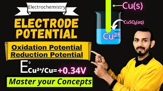 Electrode potential chemistry class 12  Reduction potential and oxidation potential [upl. by Teragramyram324]