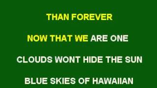 THE HAWAIIAN WEDDING SONG KARAOKE [upl. by Yruoc885]