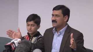 Ziauddin Yousufzai speaks to the press Friday 26 October 2012 [upl. by Ahseia]