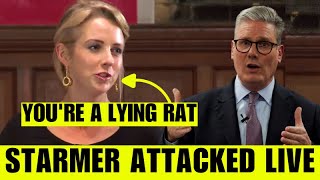 Starmer Attacked By Isabel Oakeshott After She Called Him A Lying Rat [upl. by Ahsitra724]