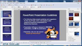 Open amp Save Powerpoint Presentations in Libre Office Impress [upl. by Ilyak]