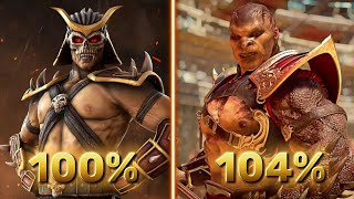 Shao Kahn MK9 vs MK11 Combos  Shao Kahn Combos [upl. by Kcirej516]