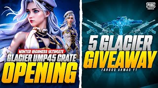 Glacier UMP45 amp Winter Highness Ultimate Set  5 Glacier Giveaway  🔥 PUBG MOBILE 🔥 [upl. by Lemcke]