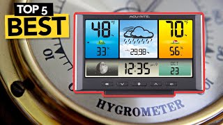 ✅ TOP 5 Best Hygrometer 2024  Buyers Guide [upl. by Brahear]