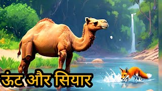 ऊंट और सियार  Camel and jackal  Panchtantra moral storiescartoon stories [upl. by Ettessil600]