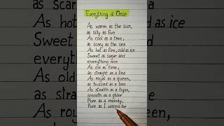 everything at once lyrics [upl. by Annaek]