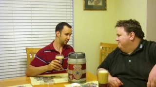 NewCastle Beer in Draughtkeg mini keg review  BeerTender Compatible [upl. by Llerroj662]