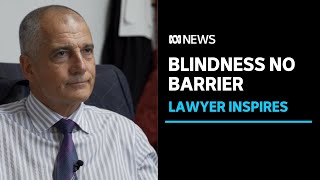 David Manera didnt let blindness stop him from becoming a barrister  ABC News [upl. by Ttegirb]