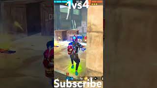 Impossible 🎯  freefire 1vs4 attitude clutch opgameplay alexa viral shorts shortsfeed [upl. by Ardnohs170]