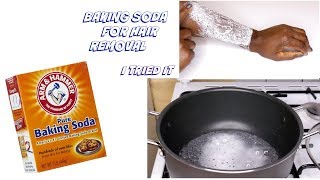 USE BAKING SODA FOR HAIR REMOVAL itriedit [upl. by Shiri]