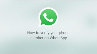 How To Verify Your Phone Number  WhatsApp [upl. by Ycak]