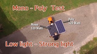 วัดกระแสไฟจากแผง Mono amp Poly แดดอ่อนแดดจัด Solar cell Test [upl. by Nnagrom]