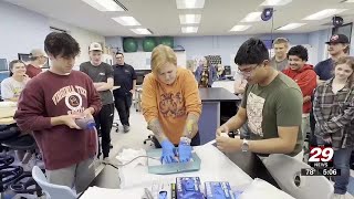 Albemarle high school students get handson EMS experience [upl. by Nnylakcaj]