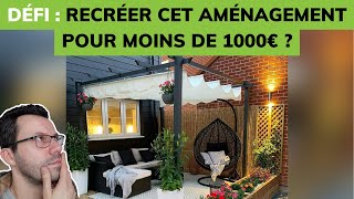 Aménager cet espace détente sur une terrasse de jardin pour moins de 1000€ 😍 [upl. by Anawait]