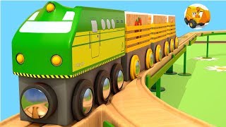 Trenes para niños en español  Vídeo Educativo para Niños  Coches Inteligentes [upl. by Inotna237]