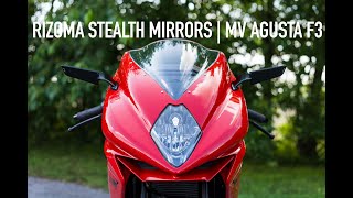 Rizoma Stealth Mirror install on MV AGUSTA F3 [upl. by Sisely]