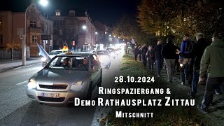 Spaziergang und Montagsdemo 28102024 in Zittau [upl. by Bultman919]