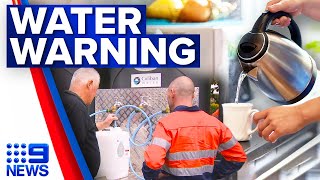 Residents in Victorian towns warned to boil their water after water main burst  9 News Australia [upl. by Fronia]