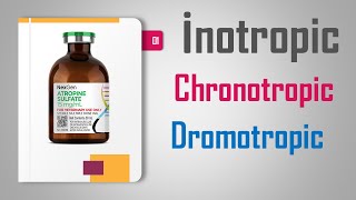 inotropic  chronotropic  dromotropic medication علم الأدوية [upl. by Etnaik]