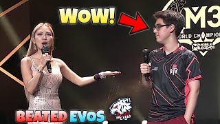 BTK Interview AFTER Beating EVOS Singapore [upl. by Erot602]