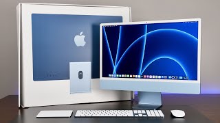 Apple iMac 24quot 2021 Unboxing amp Review [upl. by Woodberry]