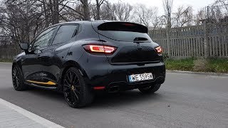 Renault Clio RS 220 EDC Trophy akrapovic sound launch control revs start up sound [upl. by Allerym]