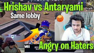 Hydra hrishav vs antaryami same lobby Hrishav angry on hydra haters Hydra esports🐉 [upl. by Ihsoyim]