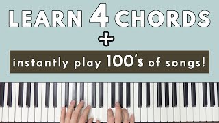 Learn 4 Chords amp Instantly Be Able To Play Hundreds Of Songs [upl. by Sharline]