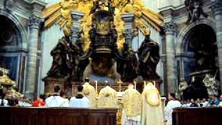 Pontifical Mass in Latin  St Peters Basilica [upl. by Yednil338]