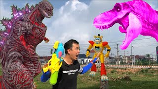 Dodo TV with the Scariest Monster Godzilla Battles Real Life Dinosaurs [upl. by Ehtyde]