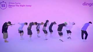 STRAY KIDS DANCING TO TWICES DANCE THE NIGHT AWAY COMPILATION [upl. by Miru105]