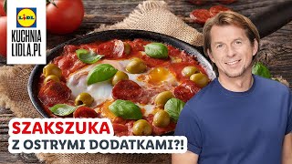 Szakszuka podkręcona CHORIZO i oliwkami 🌶️🍳  Karol Okrasa amp Kuchnia Lidla [upl. by Selden233]