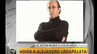 Adiós a Alejandro Urdapilleta  Telefe Noticias [upl. by Atilrak]