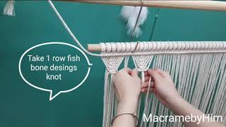 DIY Macrame Curtain Super easy fast Hướng dẫn thắt rèm macrame cực xinh siêu nhanh [upl. by Leumhs]