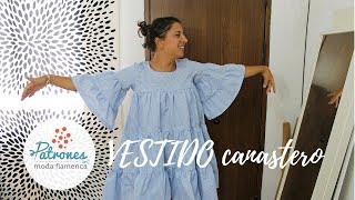 Inspiración flamenca  Tutorial vestido canastero [upl. by Arral]