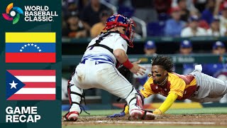 Venezuela vs Puerto Rico Game Highlights  2023 World Baseball Classic [upl. by Ilsel]