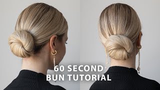 60 Second Updo Tutorial ❤️ [upl. by Adlai]