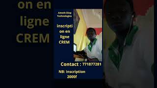 Inscription en ligne Concours CREM [upl. by Melinda820]